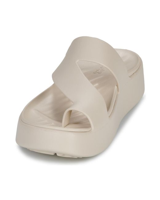 CROCSTM White Flip Flops / Sandals (shoes) Getaway Platform Toe Loop