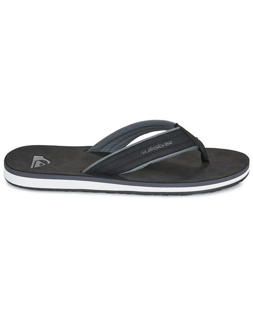 Quiksilver Black Flip Flops / Sandals (shoes) Carver Nubuck 26 for men