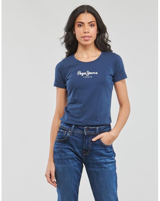 Pepe Jeans Blue T Shirt New Virginia