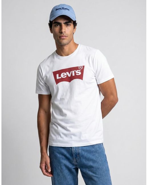 Levi's White T Shirt Graphic Set-in for men