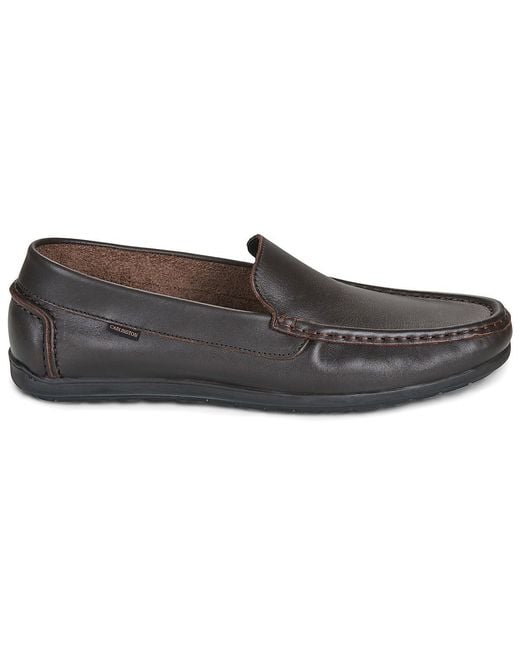 Carlington Black Loafers / Casual Shoes Driver for men