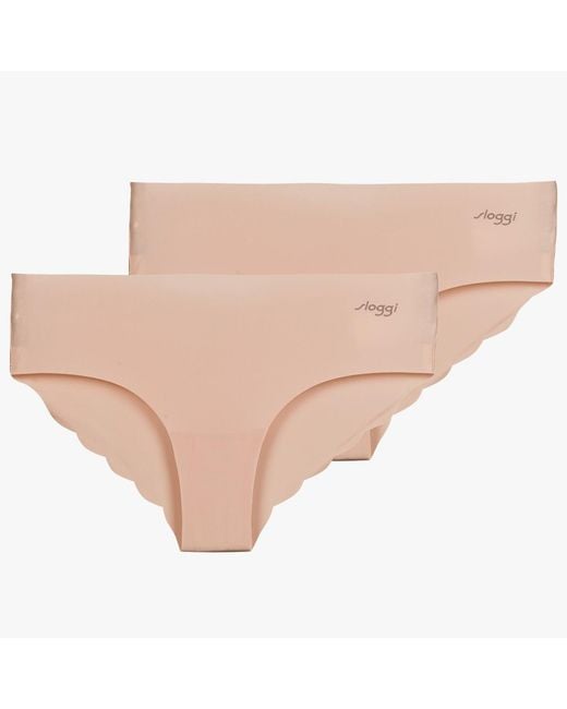 Sloggi Natural Knickers/panties Zero Microfibre 2.0 Hipster Pack De 2
