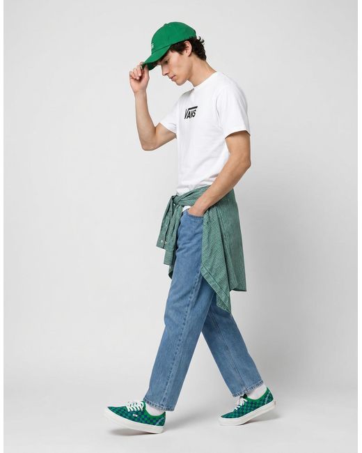 Vans White T Shirt Stretch Logo Ss Tee for men