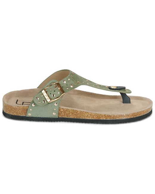 Les Petites Bombes Green Flip Flops / Sandals (shoes) Naira