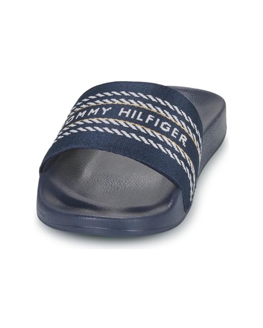 Tommy Hilfiger Blue Mules / Casual Shoes Tommy Webbing Slide
