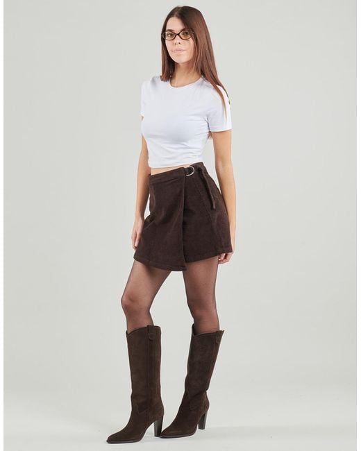 Vero Moda Brown Short Skirts Vmvica Hr Short Corduroy