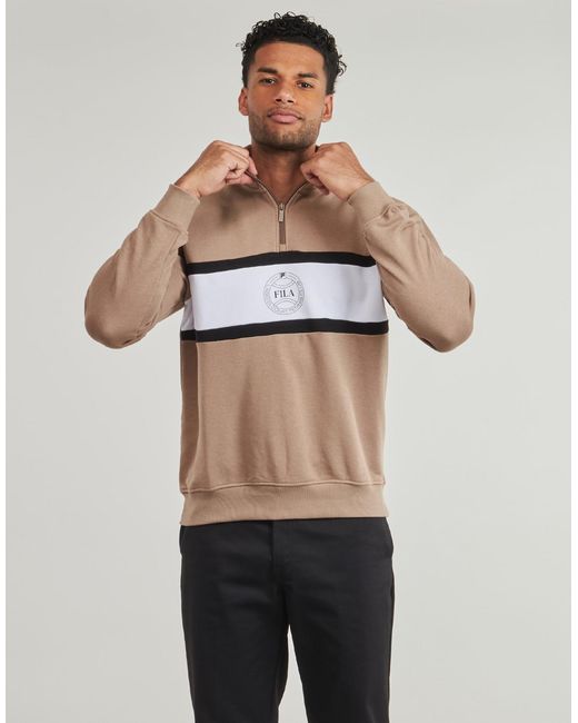 Fila Brown Sweatshirts Parella Loose Half-zip Sweatshirt for men