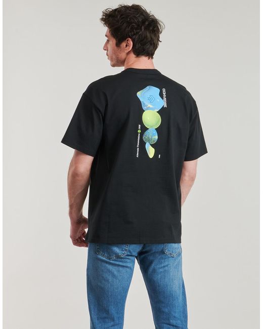 Converse Black T Shirt Alternate Transmissions Loose-fit T-shirt for men