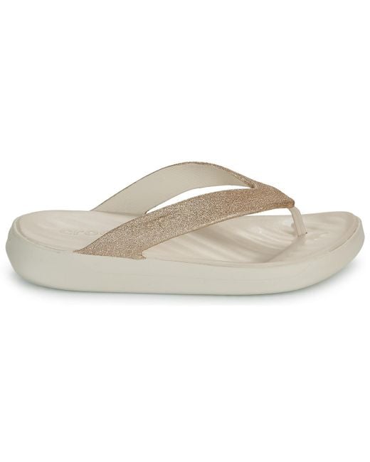 CROCSTM Natural Flip Flops / Sandals (shoes) Getaway Glitter Flip