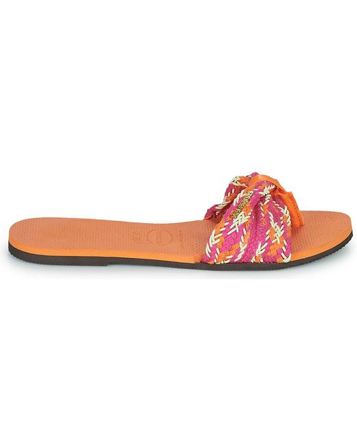 Havaianas Pink You St Tropez Mesh Flip Flops / Sandals (shoes)