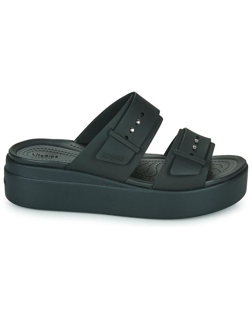 CROCSTM Black Mules / Casual Shoes Brooklyn Sandal Lowwdg W