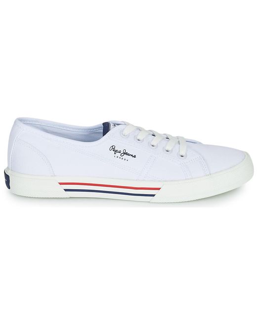 Pepe Jeans White Brady W Basic Shoes (trainers)