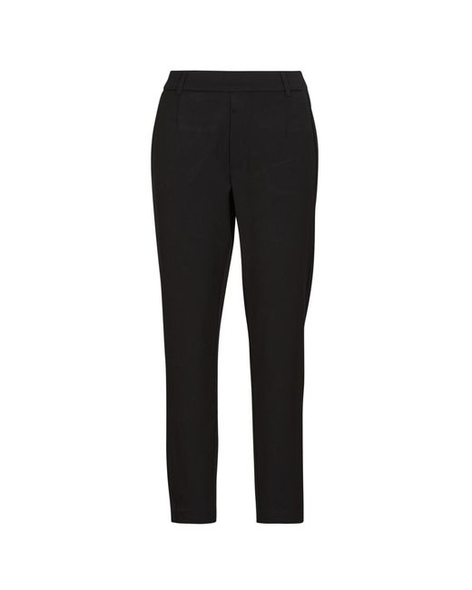 Vila Black Straight Trousers Vivarone