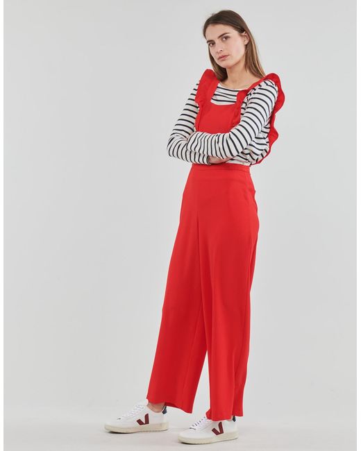 Naf Naf Red Ejenny Jumpsuit