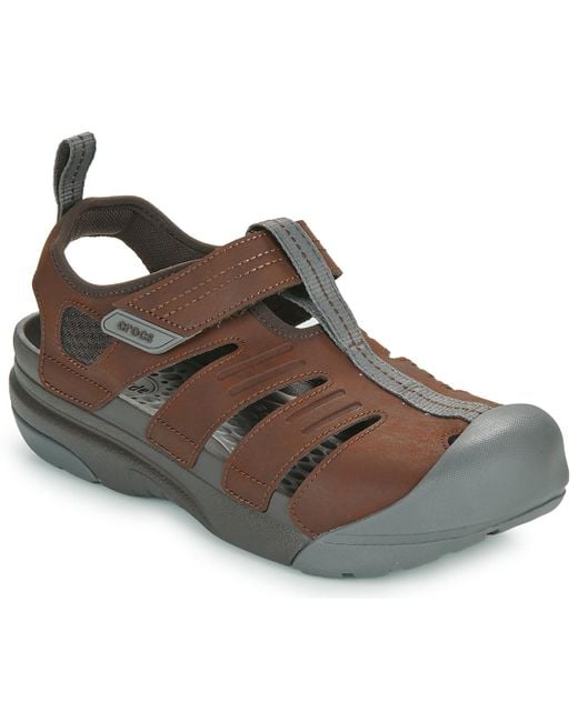 CROCSTM Brown Sandals Yukon Fisherman for men