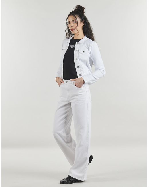 ONLY White Denim Jacket Onlwonder Dnm