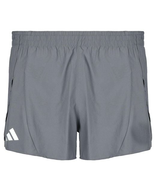 Adidas Gray Shorts Adizero Essentials Running Split Shorts for men