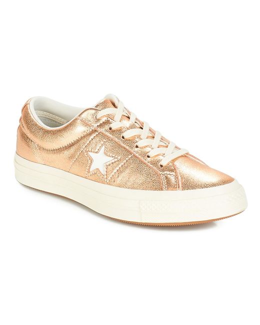 Converse Metallic One Star Ox Women's Shoes (trainers) In Gold