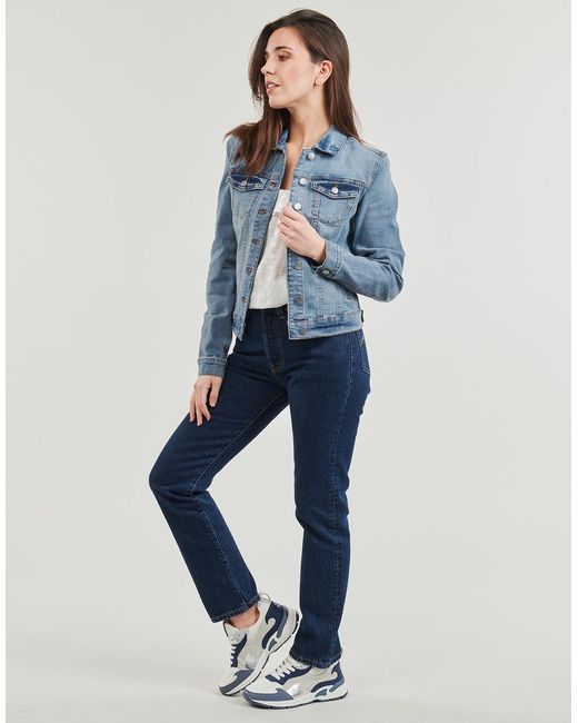 Vila Blue Denim Jacket Vishow