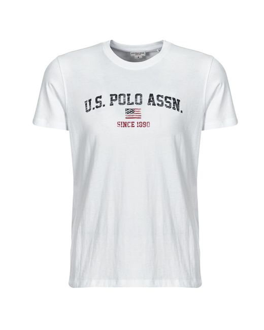 U.S. POLO ASSN. White T Shirt Mick for men