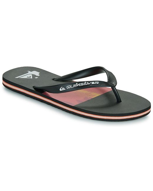 Quiksilver Black Flip Flops / Sandals (shoes) Molokai Stripe 25 for men