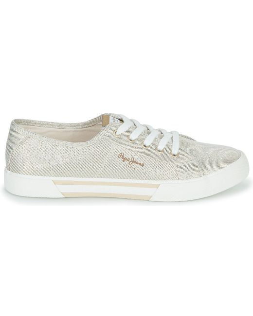 Pepe Jeans White Shoes (trainers) Brady Party W