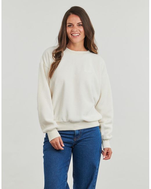 Volcom White Sweatshirts Too Doo Crew