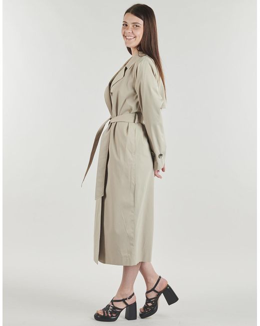 ONLY Natural Trench Coat Onldisa Life Long Trenchcoat