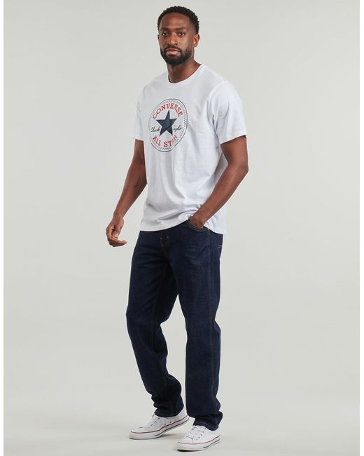 Converse White T Shirt Chuck Patch Tee for men