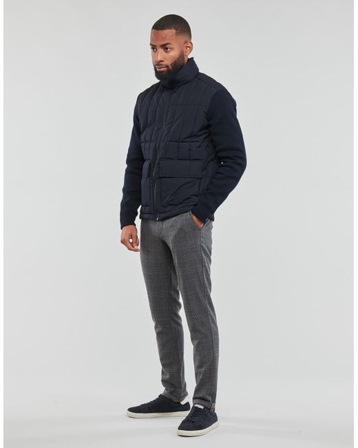 Jack & Jones Blue Jprblamason Hybrid Jkt Jacket for men