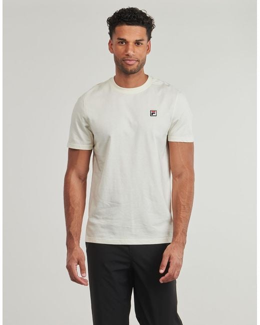Fila White T Shirt Biella Regular Short Sleeve T-shirt for men