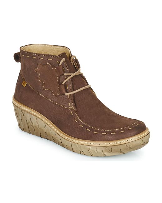 El Naturalista Brown Myth YGGDRASIL Low Ankle Boots