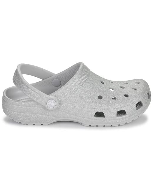 CROCSTM Gray Clogs (shoes) Classic Glitter Clog