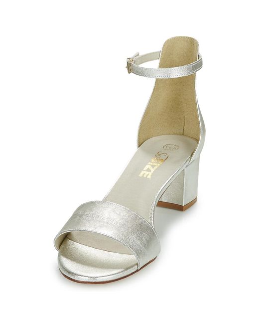 So Size Metallic Heeled Sandals Panana
