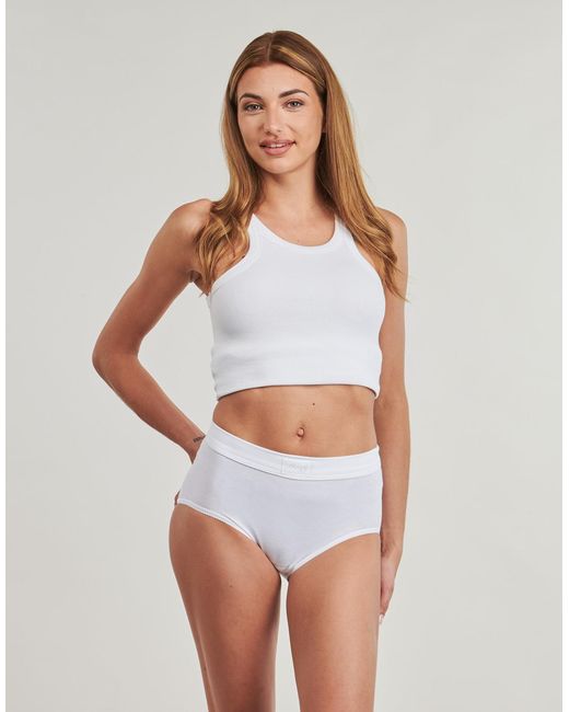 Sloggi White Knickers/panties Double Comfort T Maxi Pack De 2