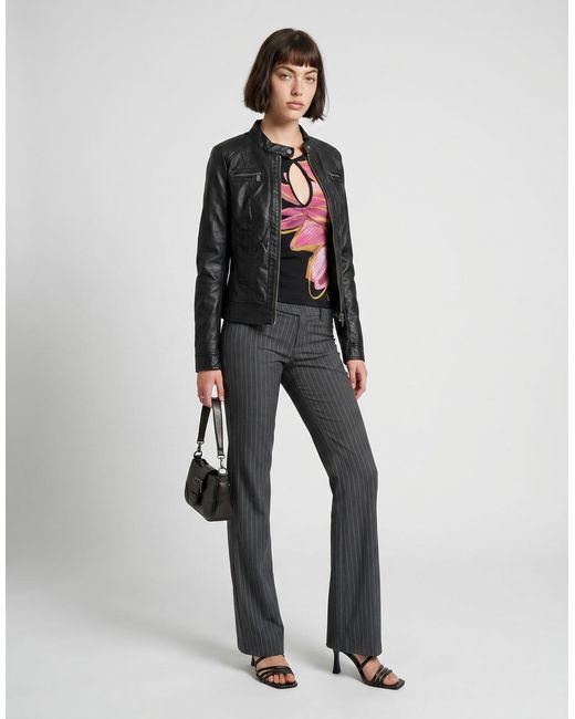 ONLY Bandit Women's Leather Jacket In Black