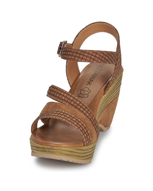 Chattawak Brown Wedge Sandals Malabon