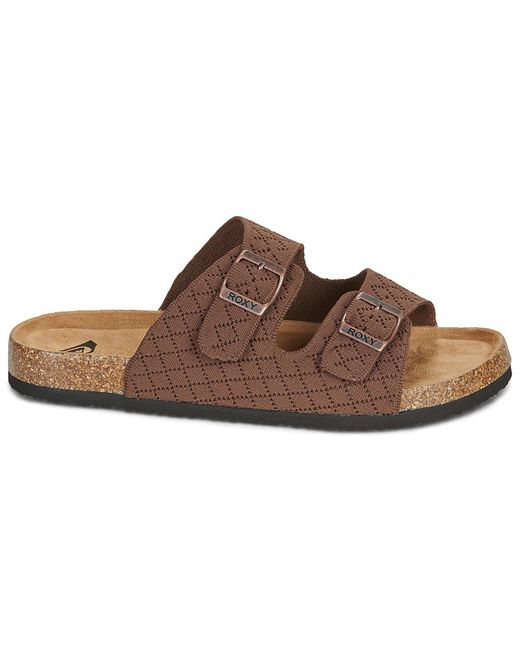 Roxy Brown Sandals Mannae Buckle