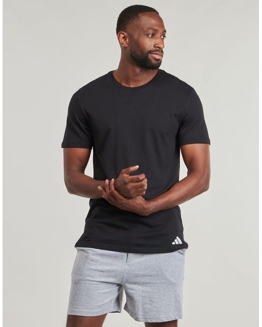 Adidas Blue T Shirt Active Core Cotton Pack De 3 for men