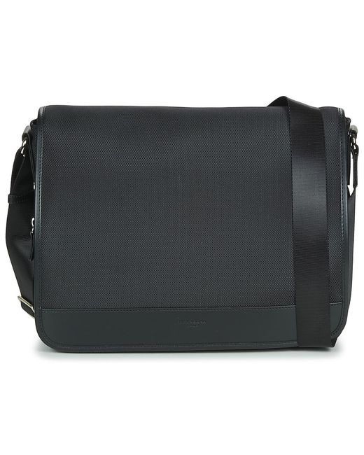 Hexagona Black Messenger Bag Worker for men