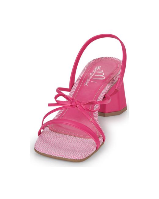 Moony Mood Pink Heeled Sandals Sakuna
