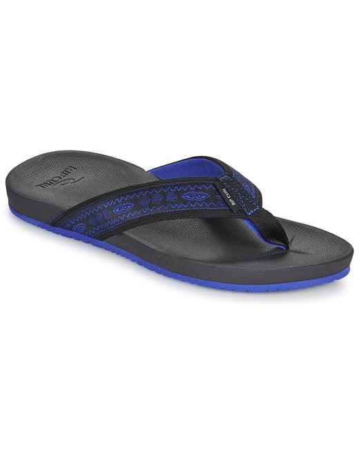Rip Curl Blue Flip Flops / Sandals (shoes) Raw Energy Bloom Mid Open Toe for men