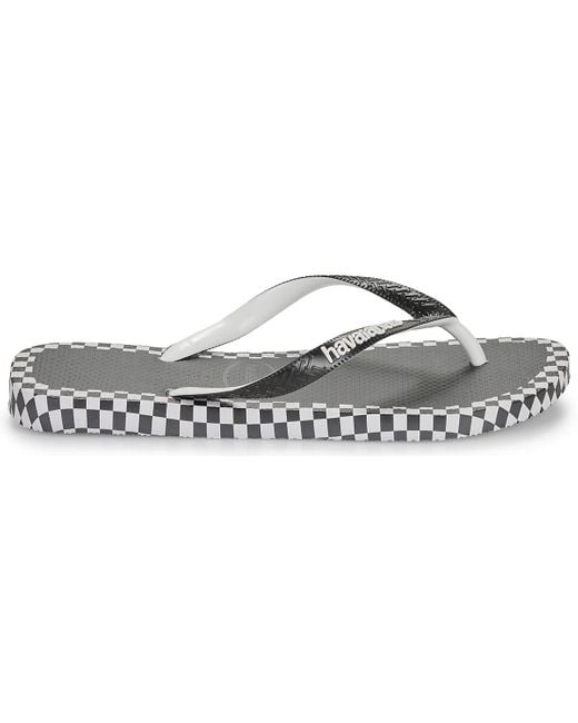 Havaianas Gray Flip Flops / Sandals (shoes) Top Checkmate for men