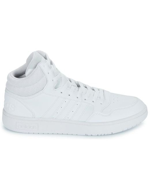 Adidas White Shoes (high-top Trainers) Hoops 3.0 Mid for men