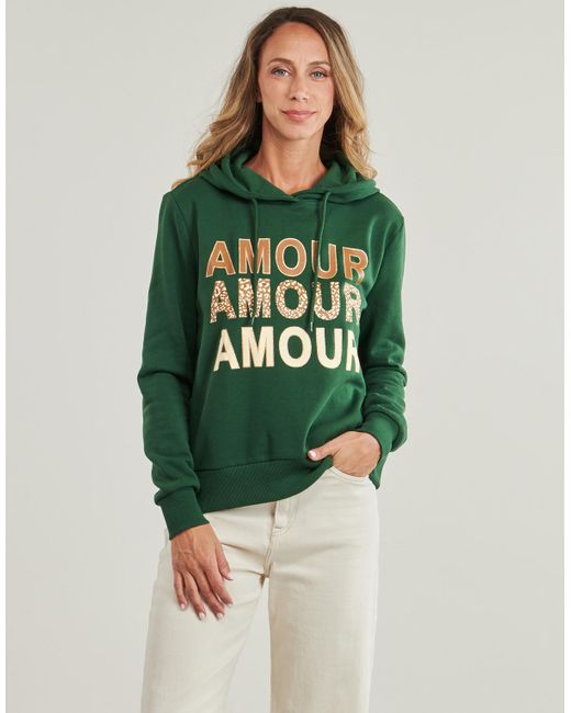 ONLY Green Hoodies Onlmaia L/s Believe Hood