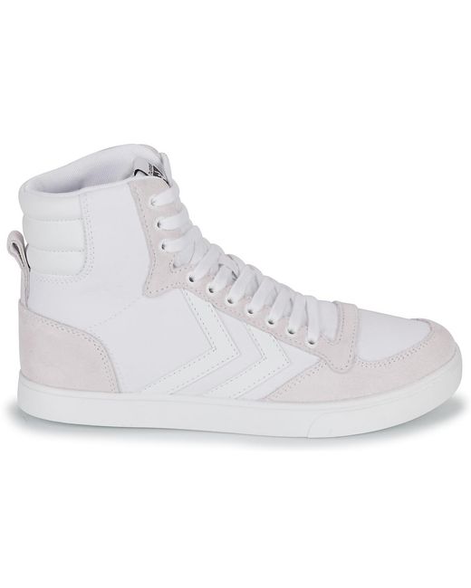 Hummel White Shoes (high-top Trainers) Slimmer Stadil Tonal High