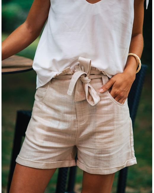 Celeste Gray Shorts Amandine