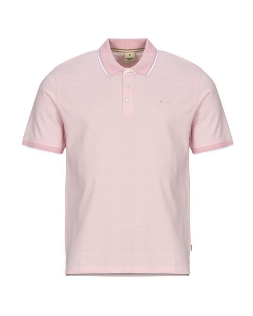 Jack & Jones Pink Polo Shirt Jprblualves Ss Polo for men