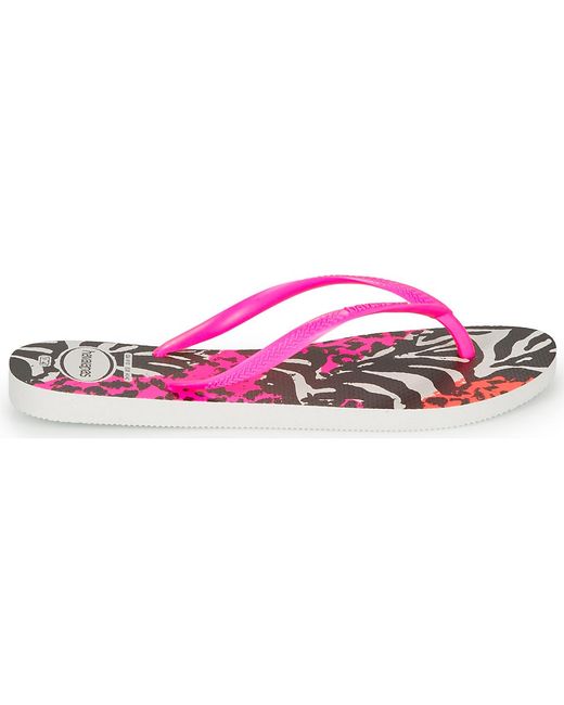 Havaianas Pink Flip Flops / Sandals (shoes) Slim Animals