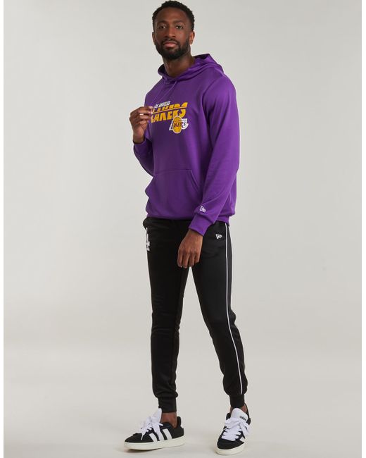 KTZ Purple Hoodies Nba Essentials Hoodie Los Angeles Lakers for men